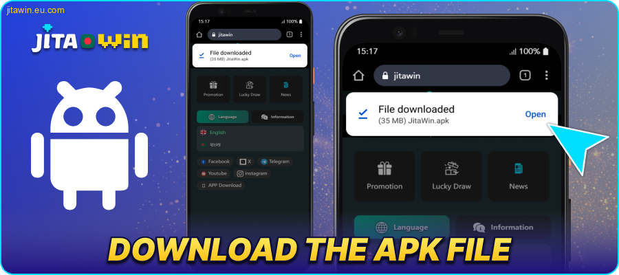 Start downloading the JitaWin BD Android app