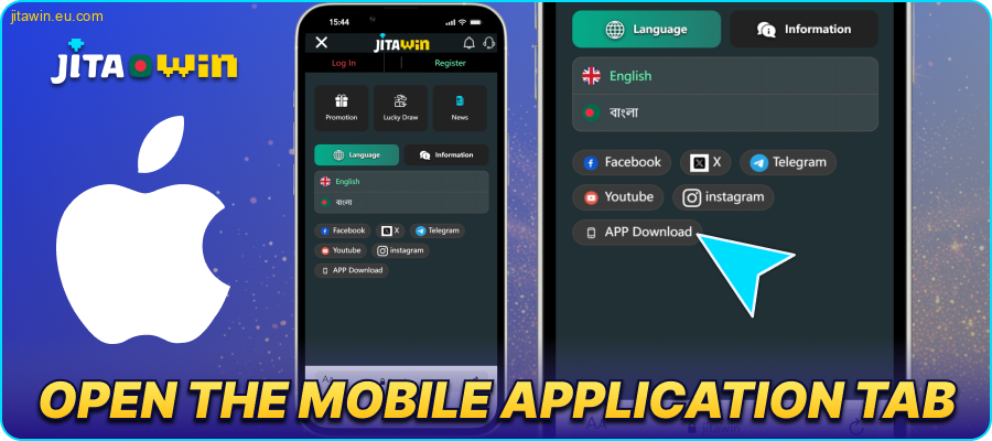 Find the JitaWin Bangladesh app section