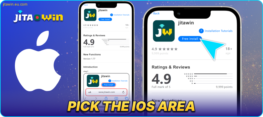 Select the JitaWin BD iOS download