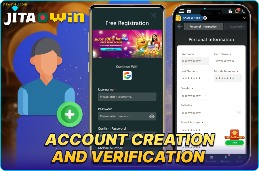 JitaWin app registration for Bangladeshis