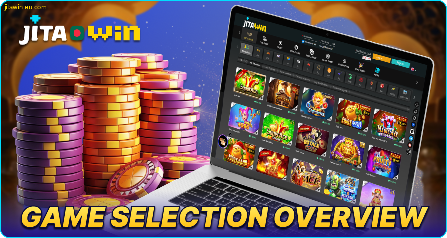 Casino lobby for JitaWin Bangladeshi players