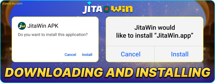 How to install the JitaWin Bangladesh app