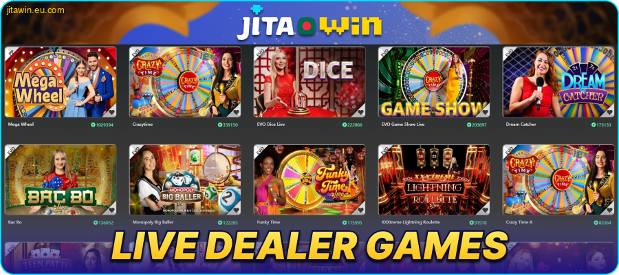 Live casino section at JitaWin BD casino